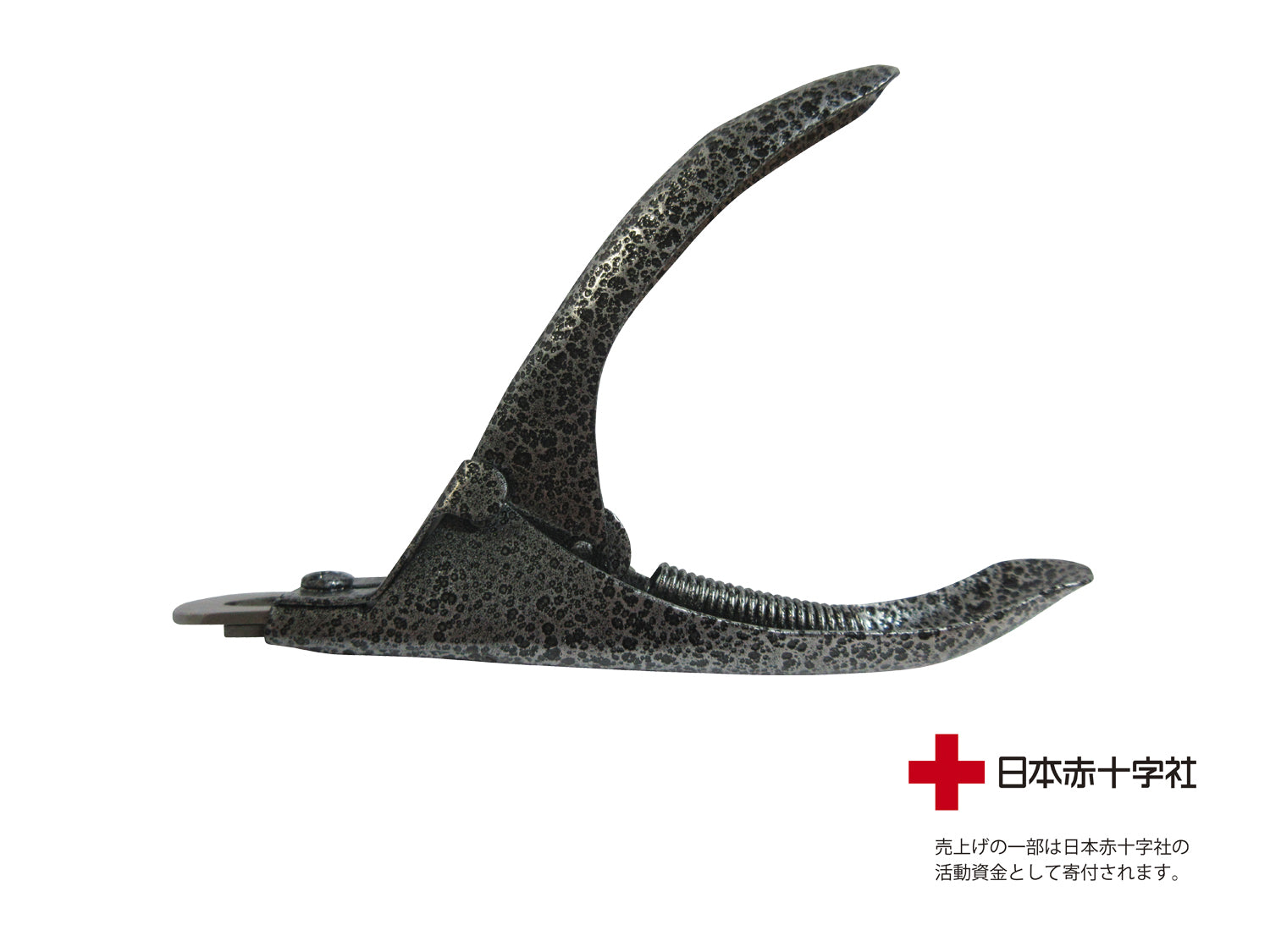 ギロチンタイプの爪切り　グレー