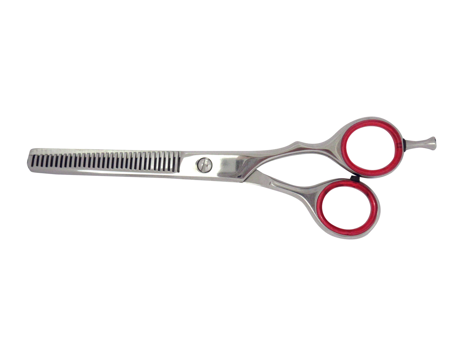 先の丸いスキハサミ レッド　スキ率約20～25％ 犬 猫